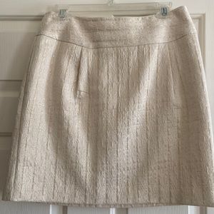 Merona ivory pebbled skirt